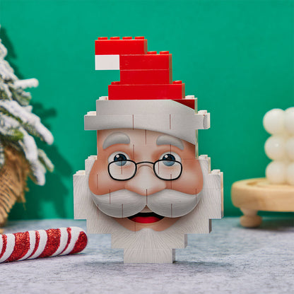 Gepersonaliseerde Kerstman Bouwstenen Kerstblok Baksteen Puzzels