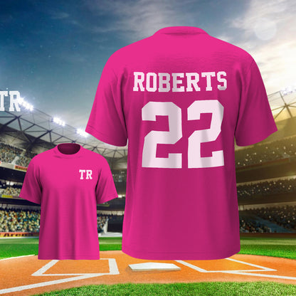 Personalized Football Sports T-Shirt – Custom Name & Number Back to School
