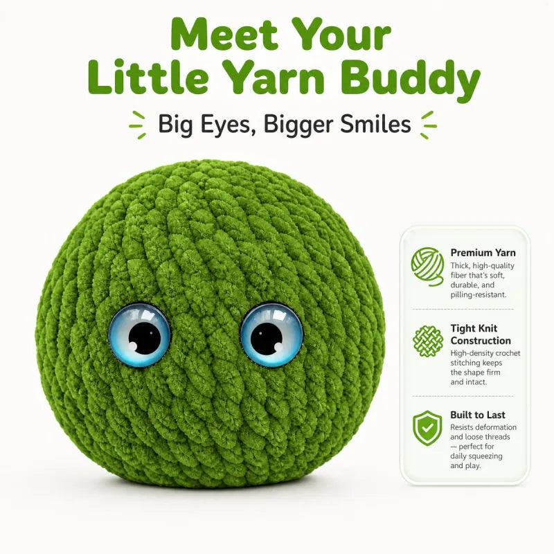 Crochet Bubble Squishy Ball – Soft Fidget Toy