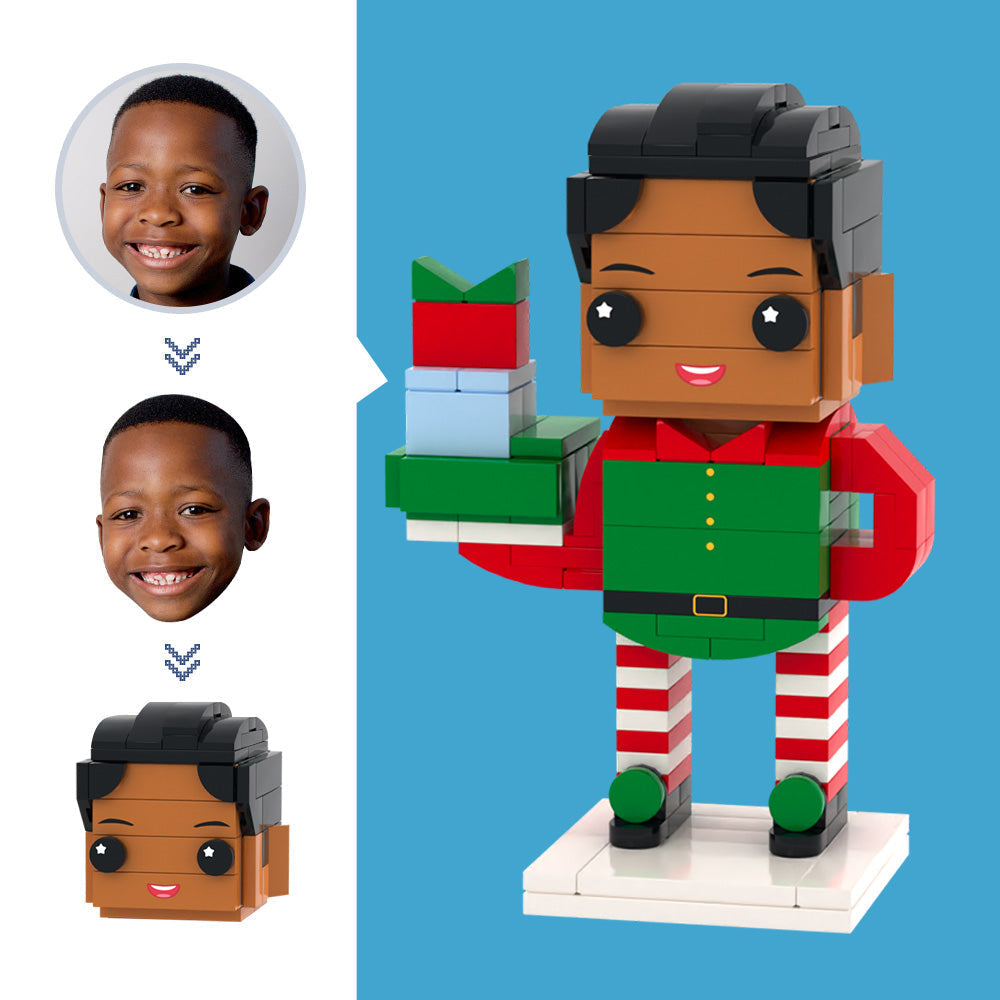 Customized Head Christmas Elf Figures