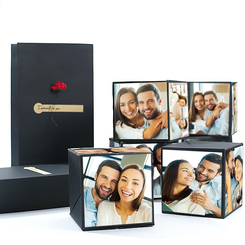 DIY Gepersonaliseerde Verrassings-Explosie-Bouncebox met 1-6 Foto's als Feestartikelen