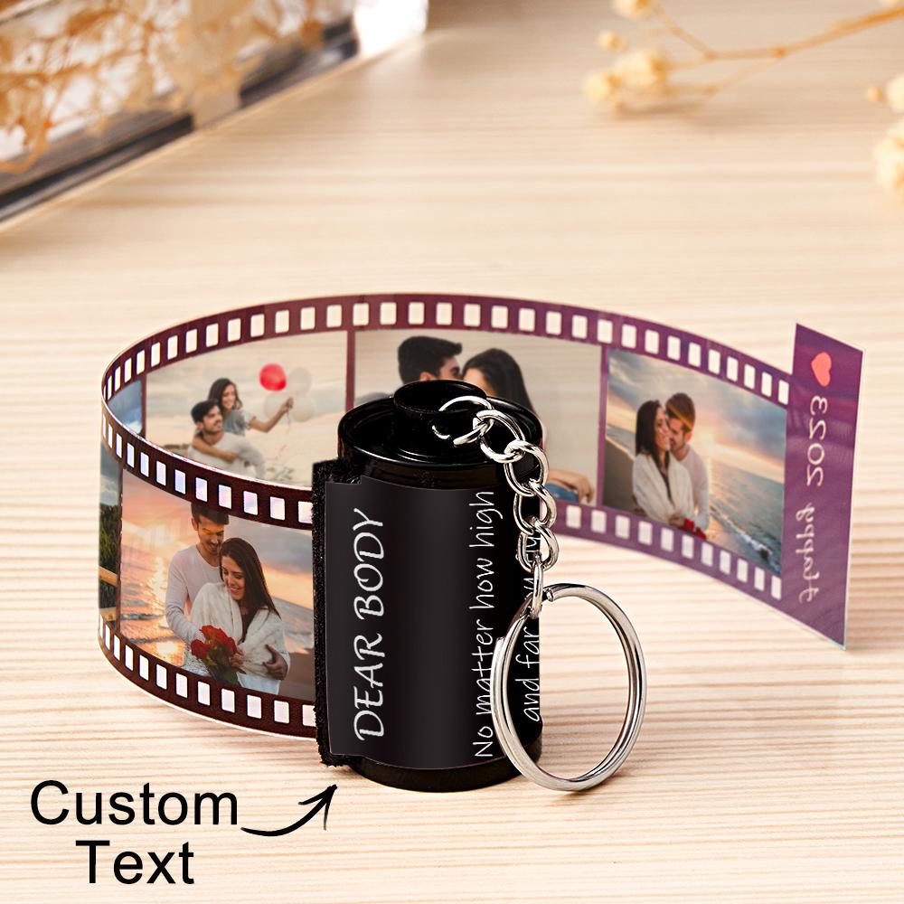 Personalized Photo Film Roll Keychain with Gift Box
