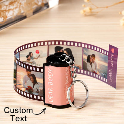 Personalized Photo Film Roll Keychain with Gift Box