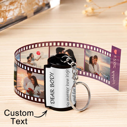 Personalized Photo Film Roll Keychain with Gift Box