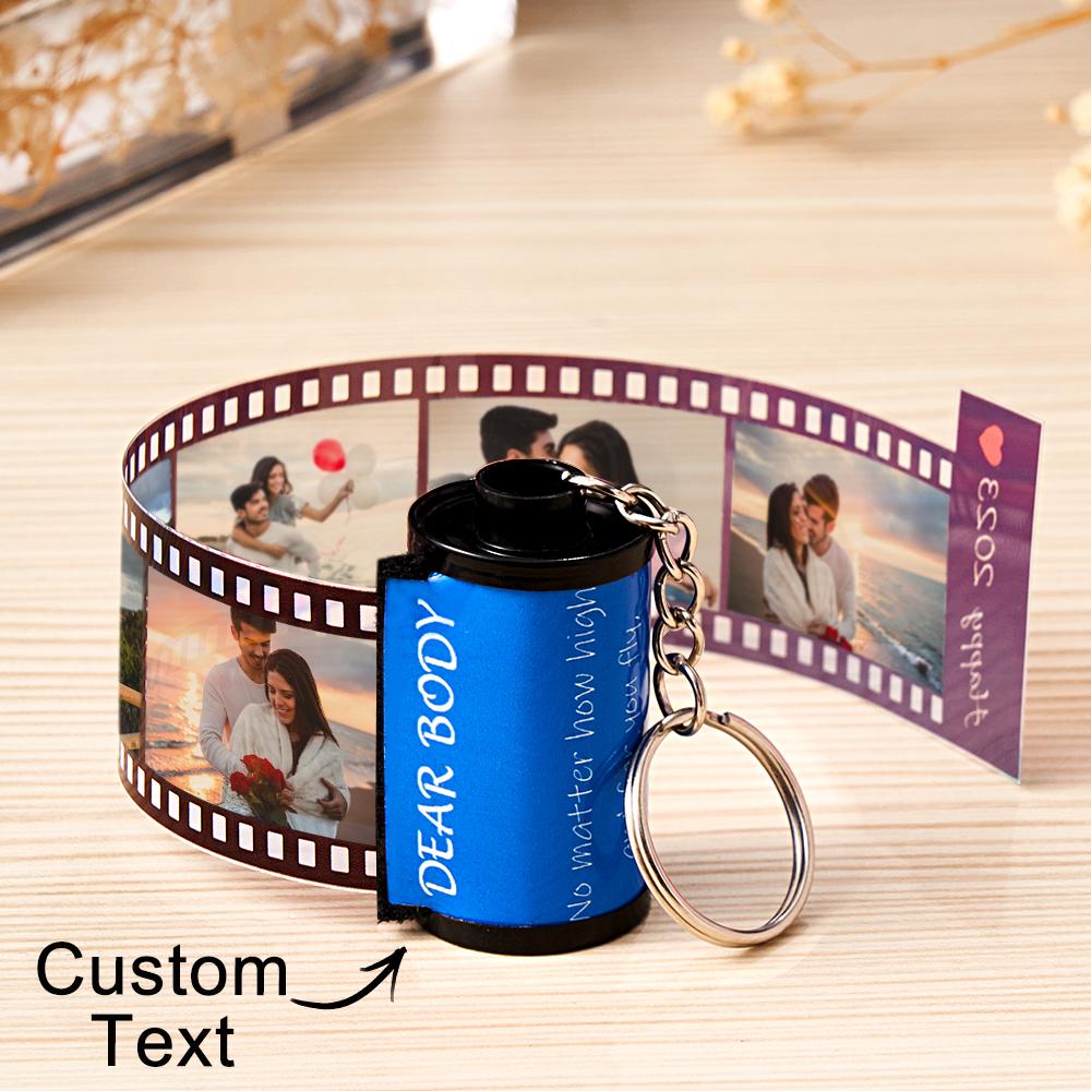 Personalized Photo Film Roll Keychain with Gift Box