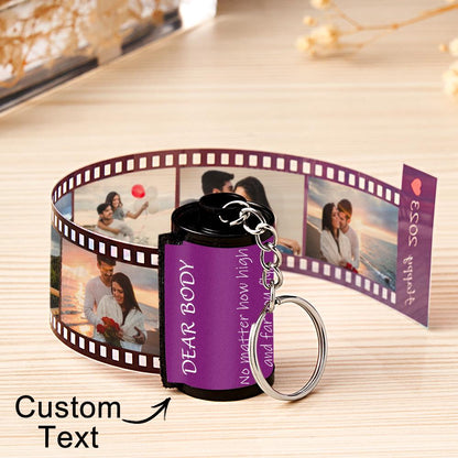 Personalized Photo Film Roll Keychain with Gift Box