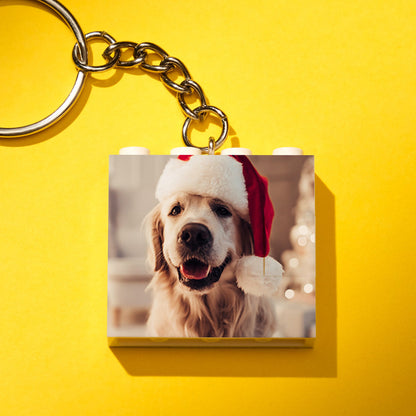 Custom Photo Building Block Keychain – Personalized Photo Gift