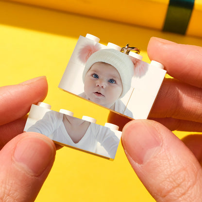 Custom Photo Building Block Keychain – Personalized Photo Gift