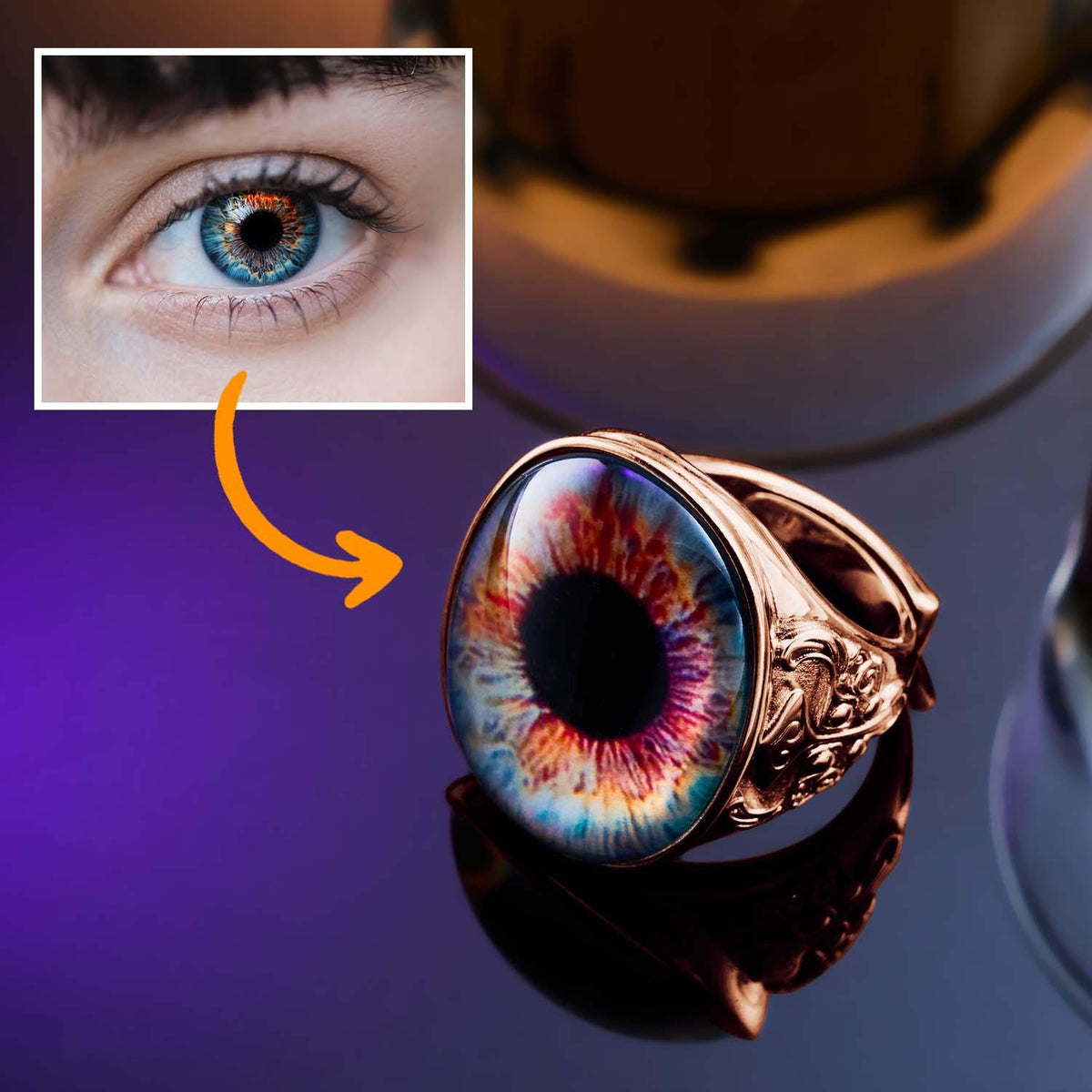 Adjustable Eyeball Ring – Spooky Halloween Gift for Him
