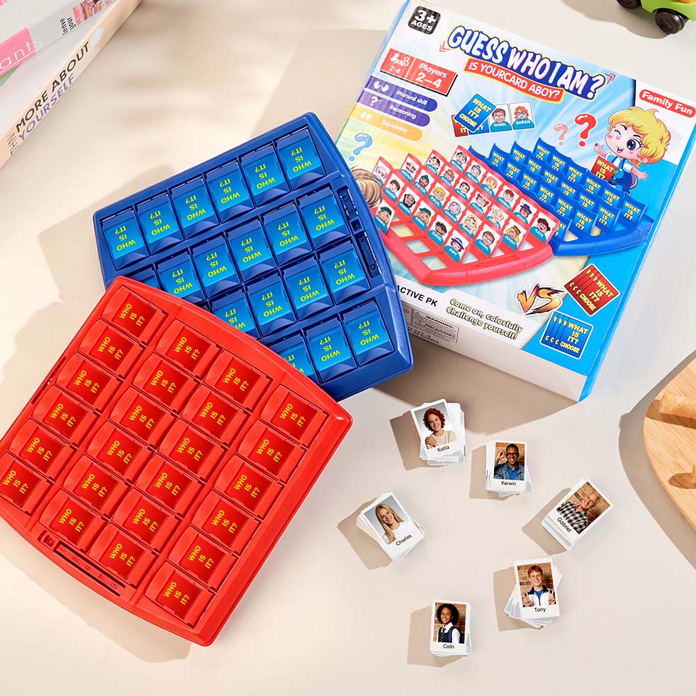 Personalized Guess Who Photo Game – Custom Family Board Game for Game Night