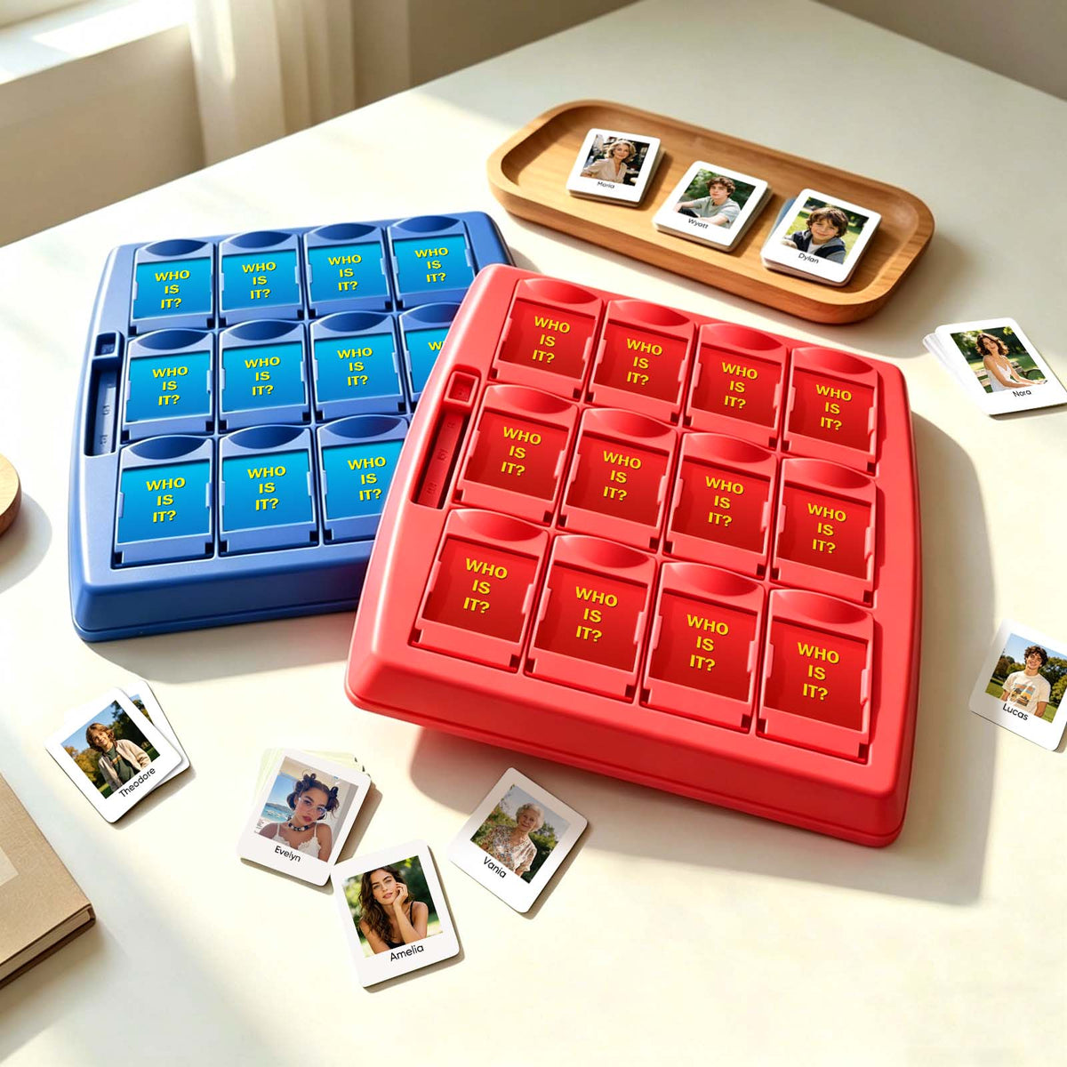 Personalized Guess Who Photo Game – Custom Family Board Game for Game Night