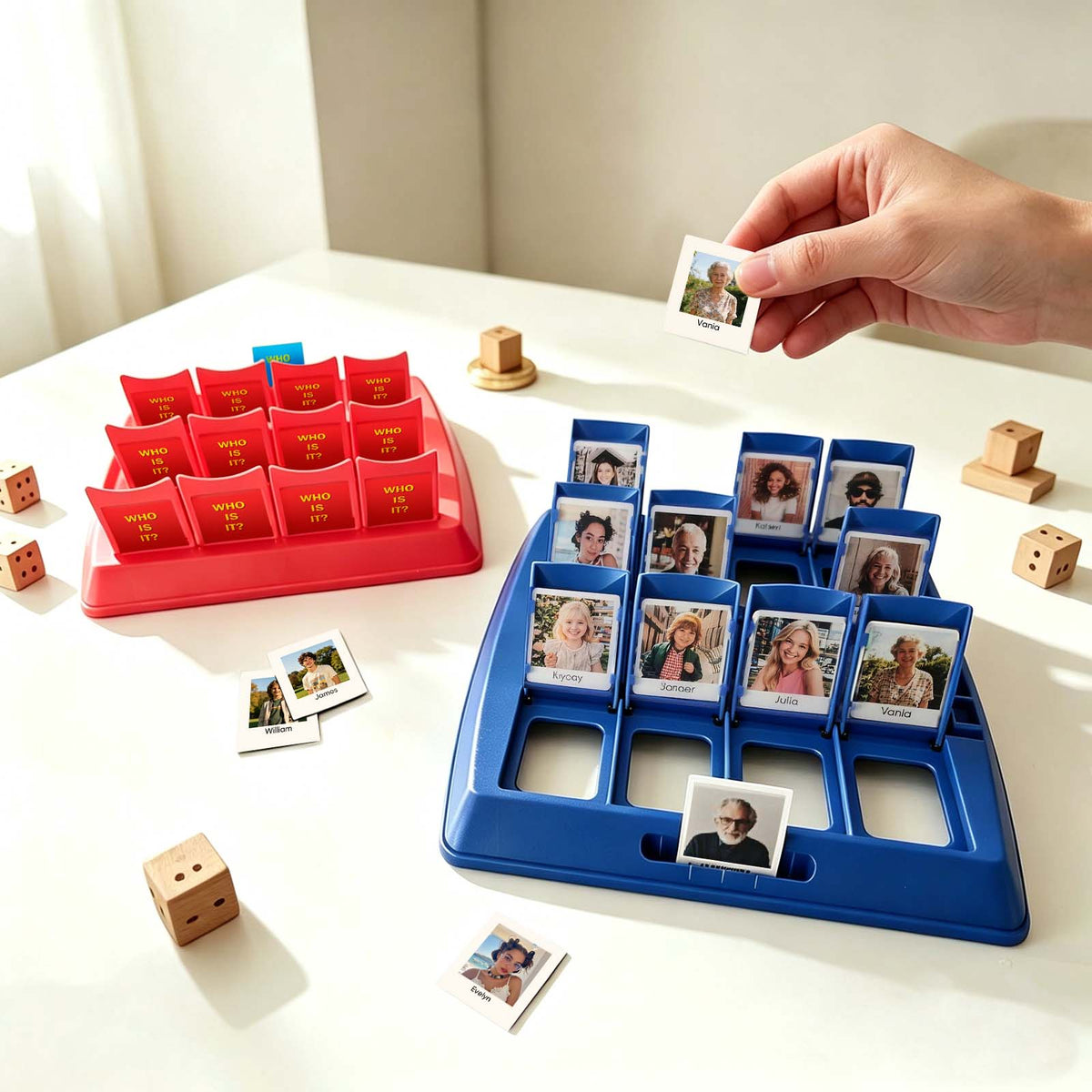 Personalized Guess Who Photo Game – Custom Family Board Game for Game Night