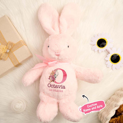 Personalized Bunny Rabbit Plush — Custom Name Gift for Baby & Kids