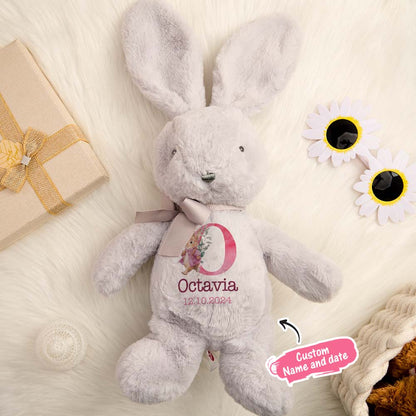 Personalized Bunny Rabbit Plush — Custom Name Gift for Baby & Kids