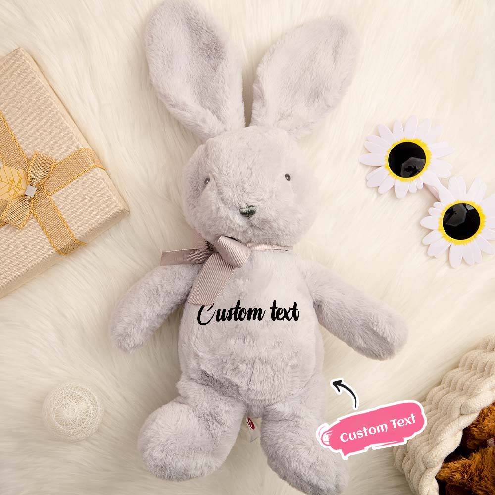 Personalized Bunny Rabbit Plush — Custom Name Gift for Baby & Kids