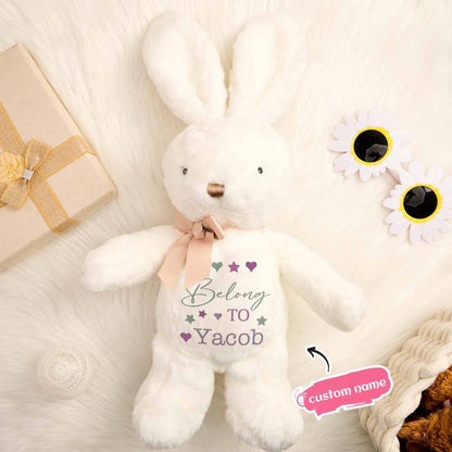 Personalized Bunny Rabbit Plush — Custom Name Gift for Baby & Kids