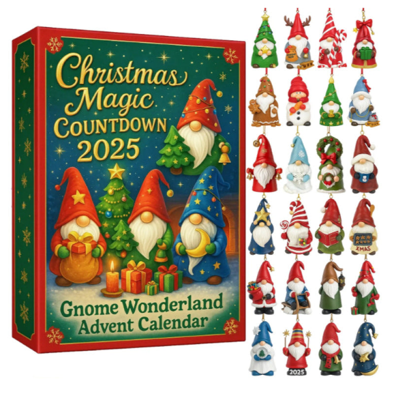 Kerst Gnome Wonderland Adventskalender – Magische Aftel Cadeaudoos 