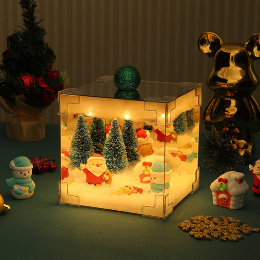 DIY Christmas Night Light Mirror