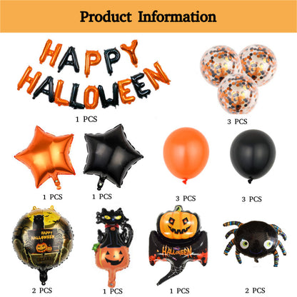 Halloween Party Banner Balloon Decorations Kits for Halloween Party Decorations Supplies