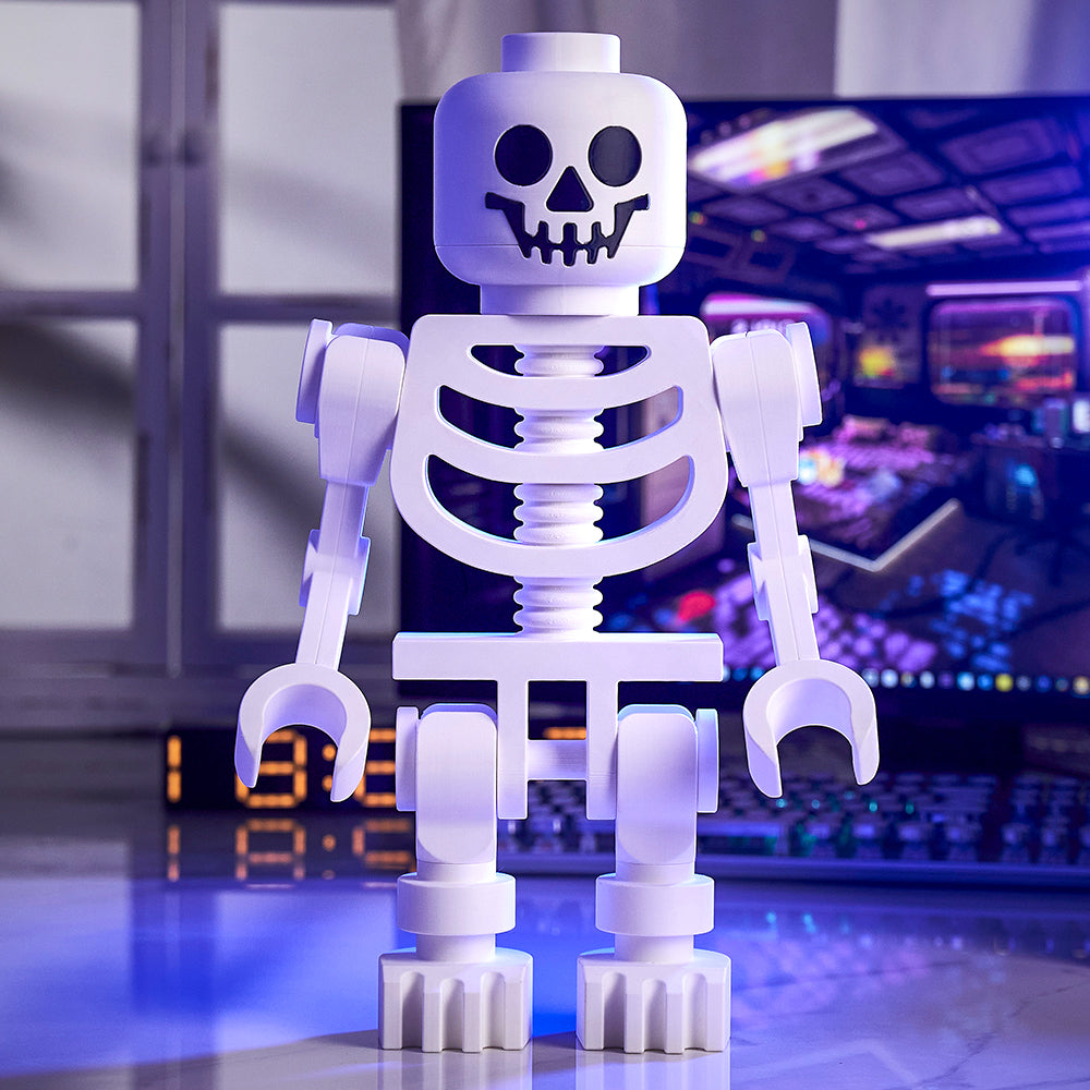 3D-print betoverende gigantische witte skeletfiguren als decoratiegeschenk voor figurenliefhebbers en een speelse toevoeging aan uw interieur.