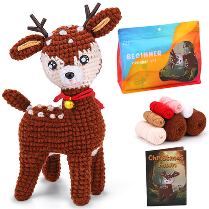 Christmas Deer DIY Crochet Kit