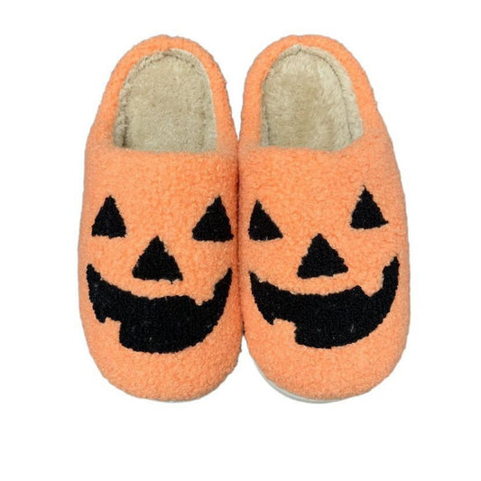 Halloween Slippers Halloween Yellow Pumpkin Shoes