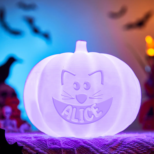Personalized Halloween Pumpkin Light Custom