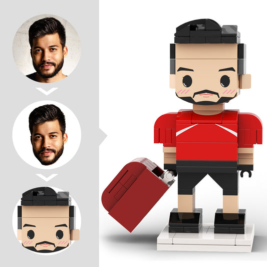 Football Player Brick Figure