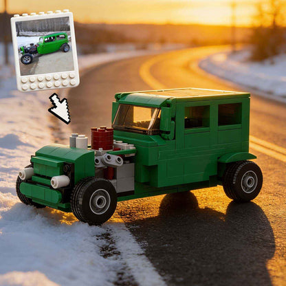 Custom Brick Car Model Kit - Turn Your Car Into a Brick Model, Personalized Desk Display, Unique Gift for Car Lovers