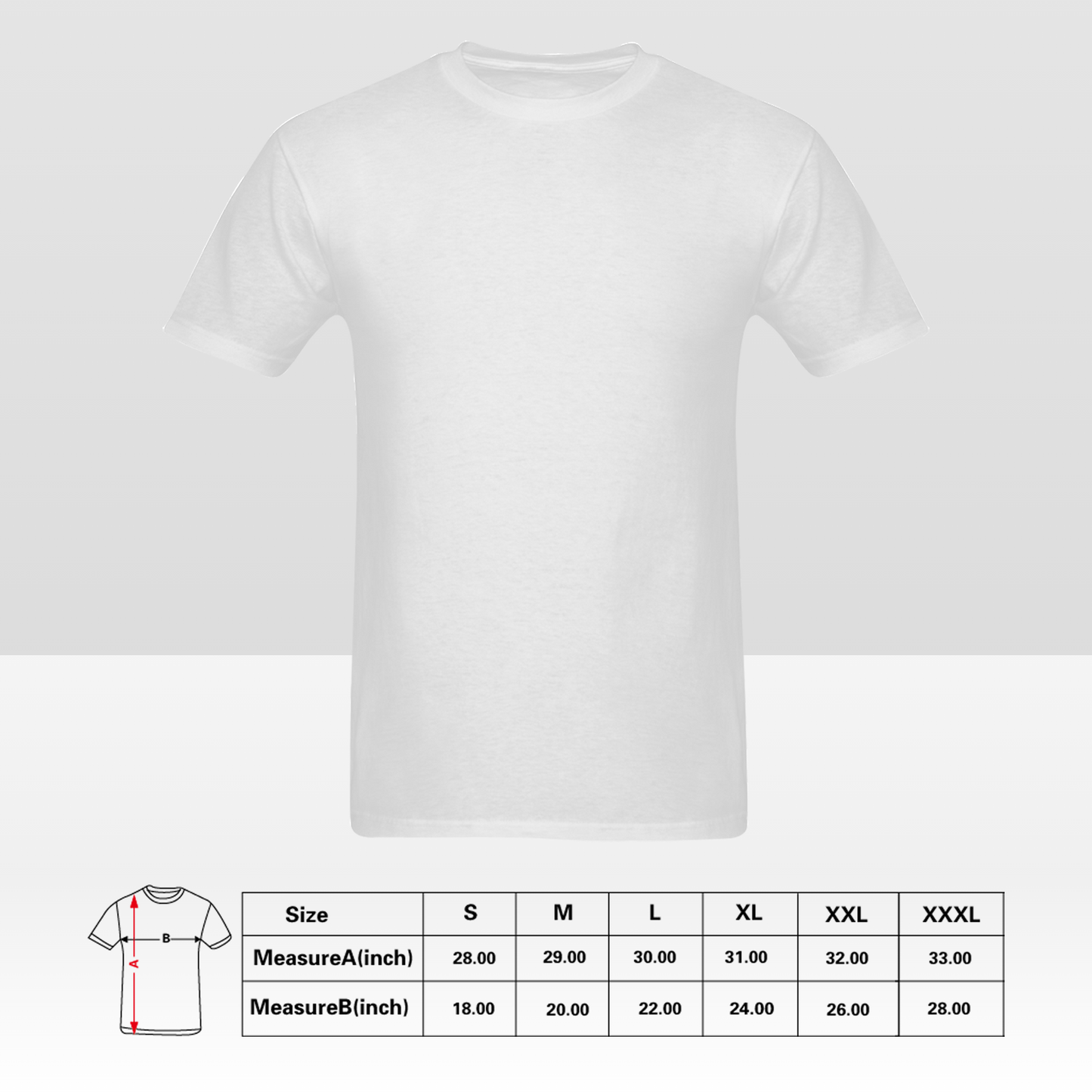 Camiseta personalizada de doble cara para hombre: diseña la parte delantera y trasera a tu gusto