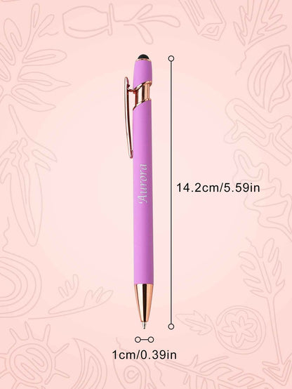 Custom Name Multifunction Ballpoint Pen with Drawstring Pouch Back to School Gift Birthday Gift Teacher
