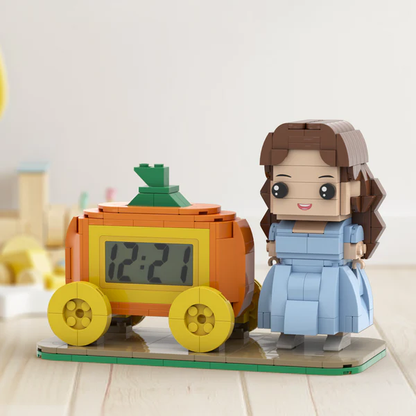 Halloween Gifts Custom Brick Figures Clock Personalized Brick Pumpkin & Figures Clock