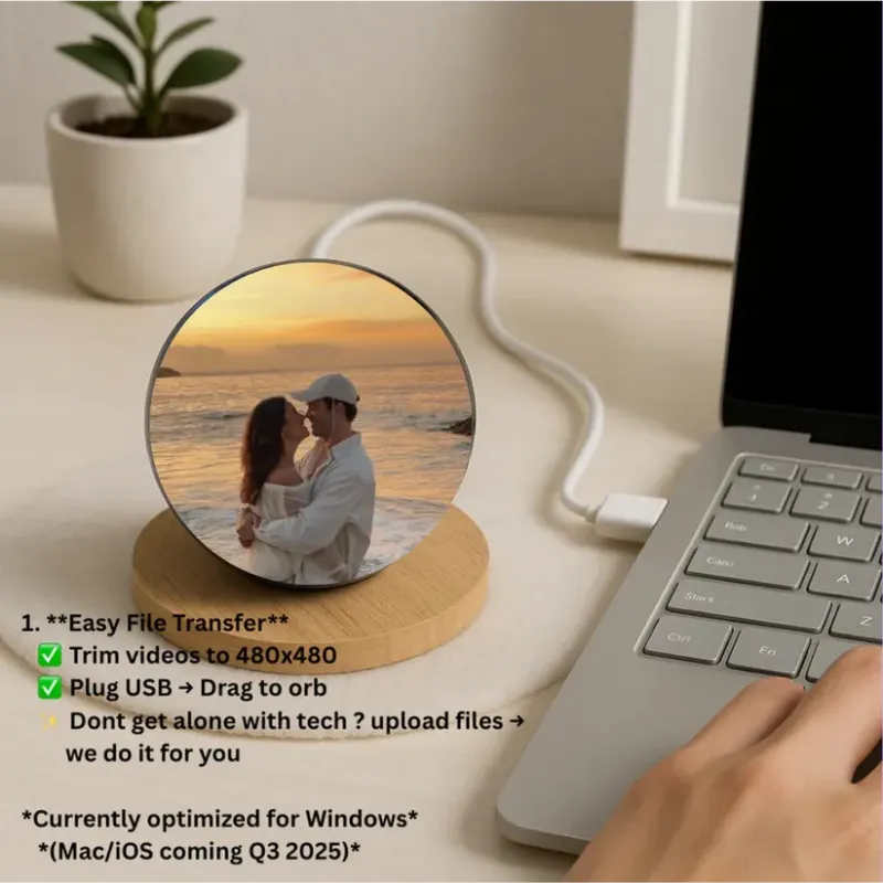Globo terráqueo de cristal: esfera de regalo con vídeo reproducible para San Valentín, cumpleaños y Navidad.