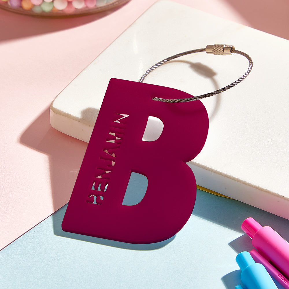 Personalized Acrylic Name Tag – Custom Backpack & Luggage Tag Back to School