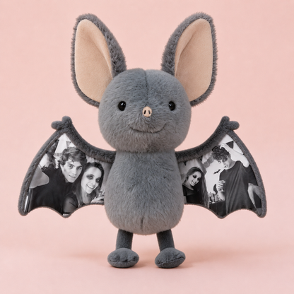 Personalized Photo Bat Plush | Custom Halloween Gift
