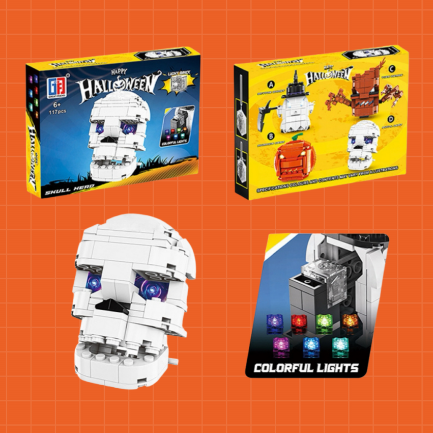 Halloween-Themed Brick Figures 