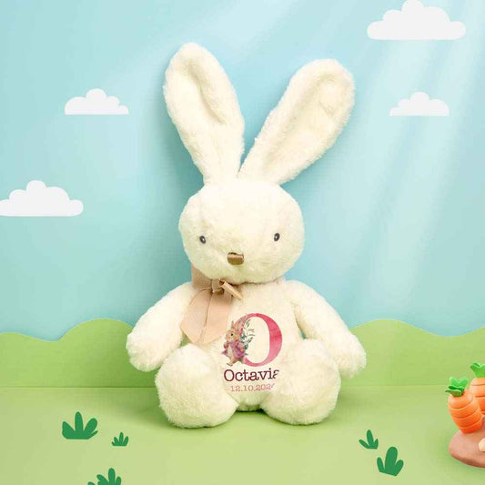 Personalized Bunny Rabbit Plush — Custom Name Gift for Baby & Kids