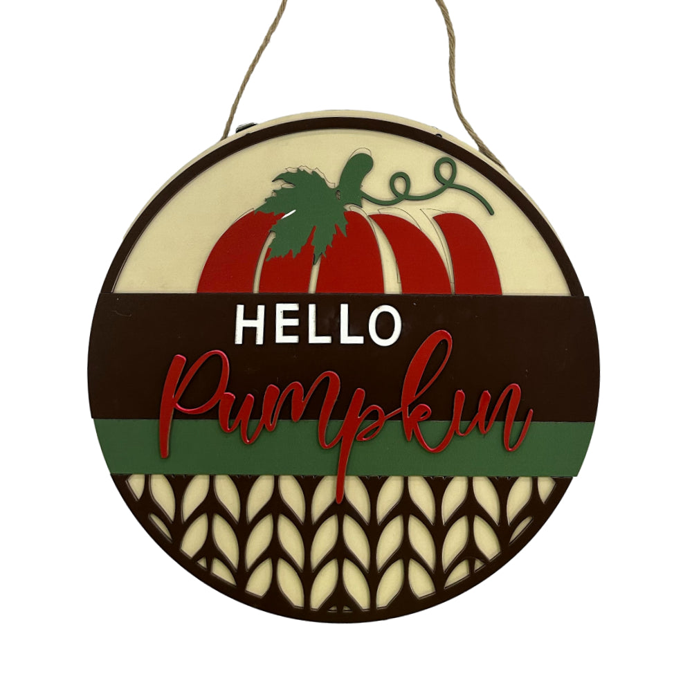 Letrero de bienvenida de otoño para puerta principal, corona de calabaza estilo rústico, decoración para porche, adorno colgante, regalos.
