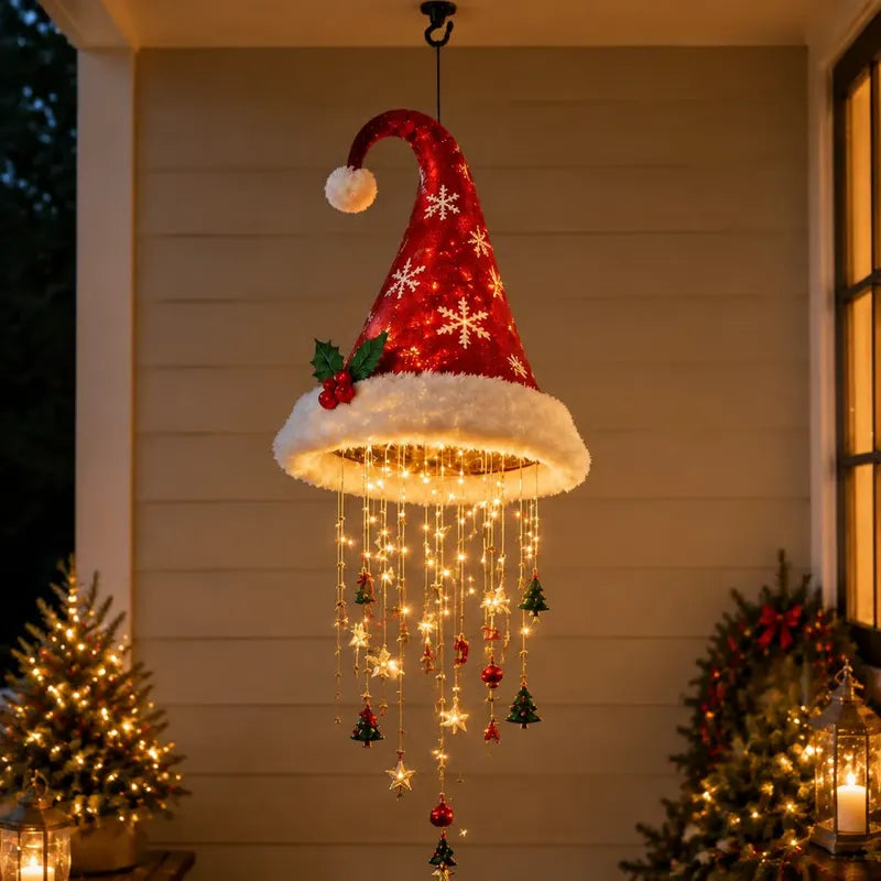LED Light-Up Witch Hat Hanging Decor | Halloween & Christmas