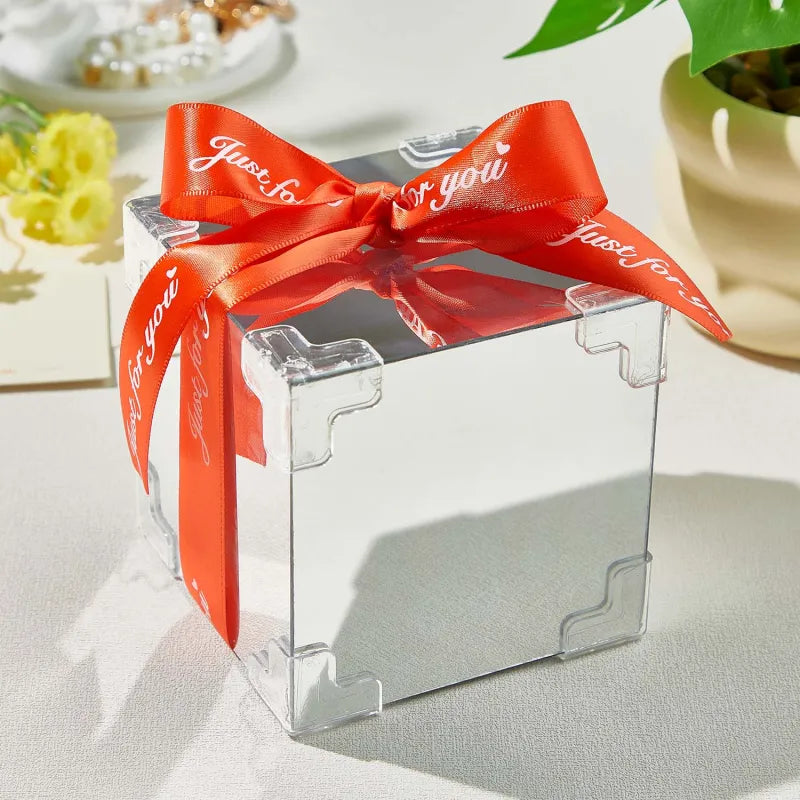 Gepersonaliseerde foto tulp bloem oneindigheid spiegeldoos oneindigheid spiegel bloem met uw foto en tekst DIY-kit