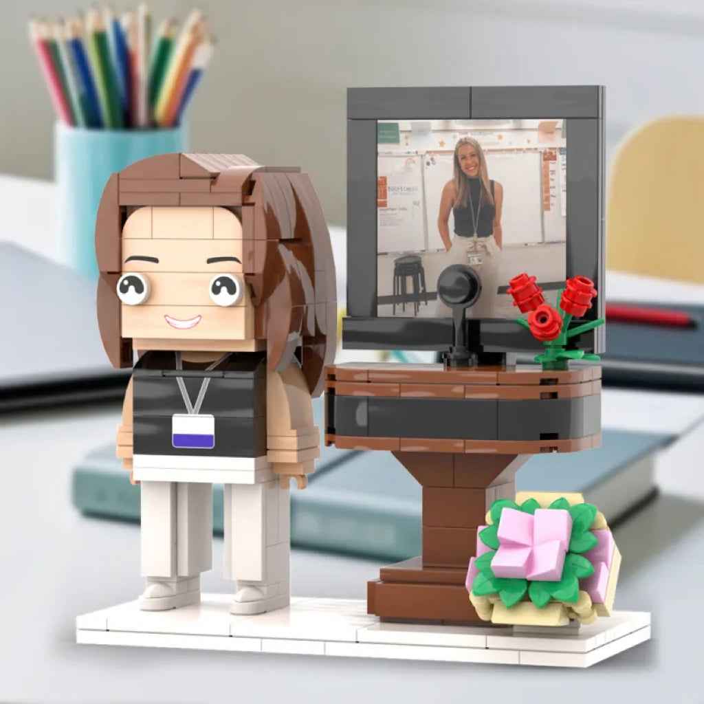 Custom Brick Figures Full Body Customizable 1 Person Gift for Teacher Occupational Gift