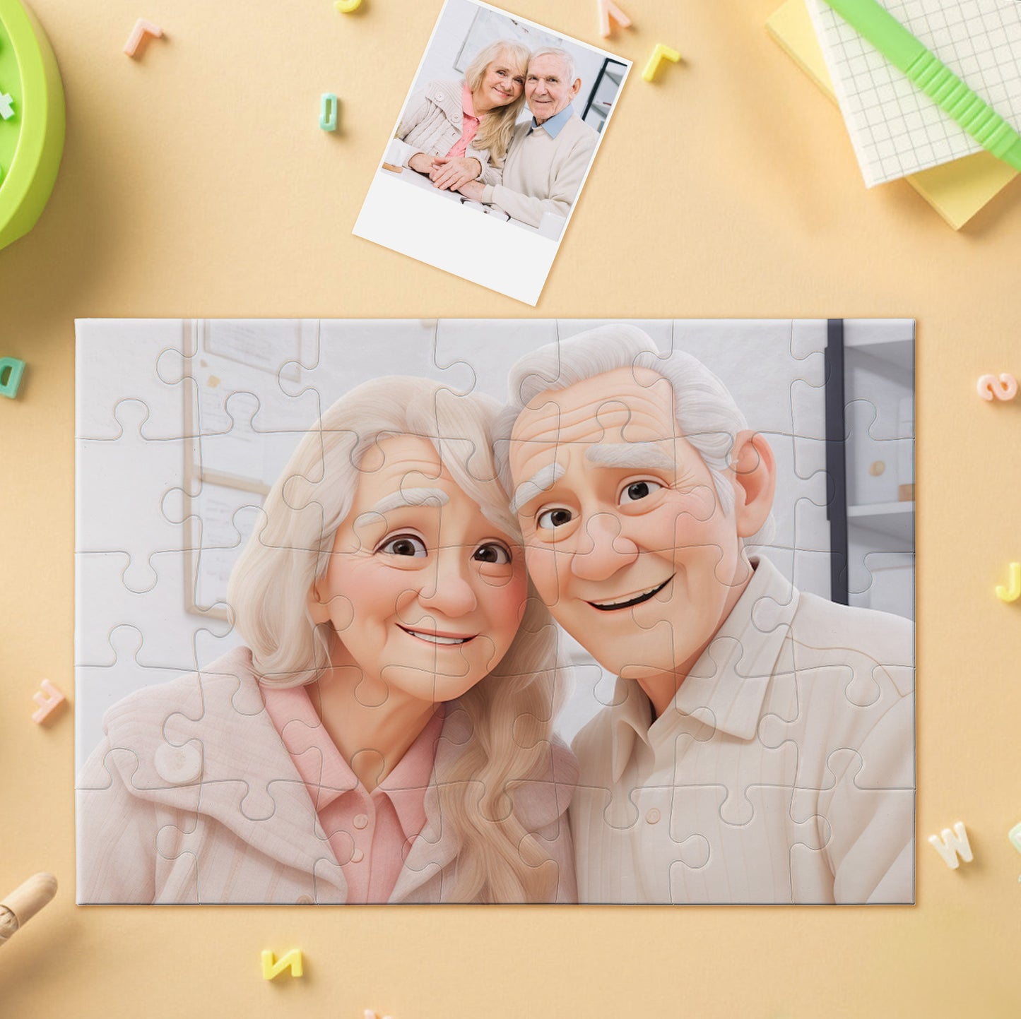 Gepersonaliseerde fotopuzzel van 500 stukjes - gepersonaliseerd legpuzzelcadeau