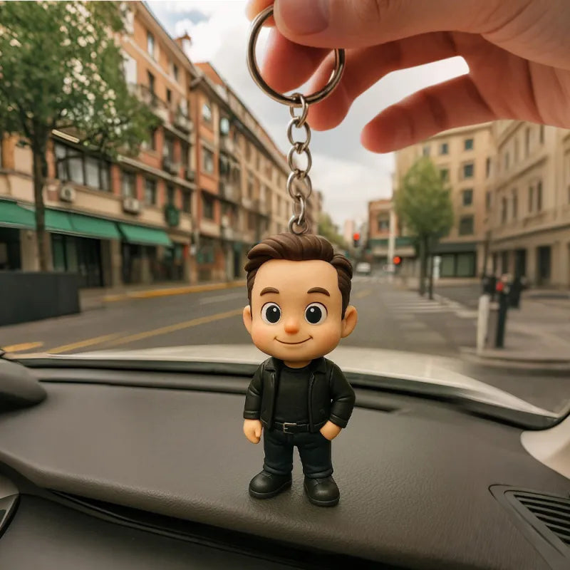 Custom 3D Mini Figure Keychain Figure from Your Photo 