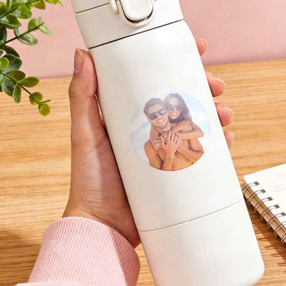 Set of 15 custom photo tag stickers