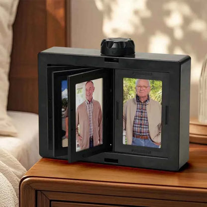 Personalized Rotating Photo Frame Carousel Custom Photo Desktop Photo Reel Flip & Spin Photo Box
