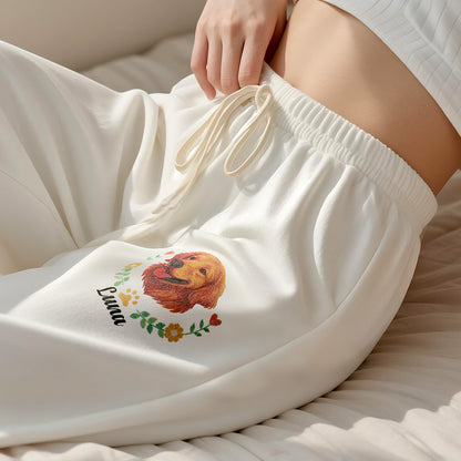 Personalized Pet Name Lounge Pants 2