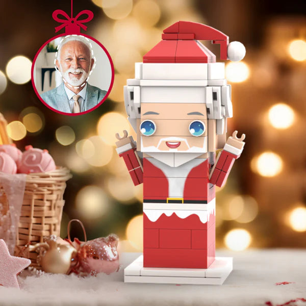 Christmas Gifts Custom Head Brick Figures Personalized Santa Brick