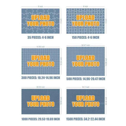 Custom Photo Jigsaw Puzzle Best Indoor Gifts For Mom and Grandma