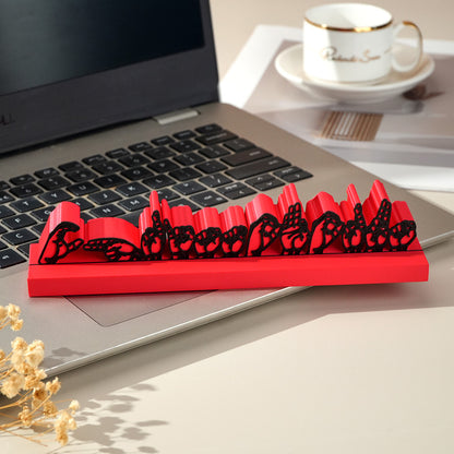 Personalized Sign Language Desk Name Plate – 3D Printed Interpreter & Teacher Gift