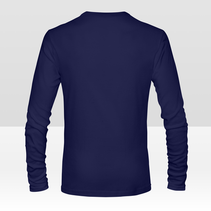 Camiseta de manga larga personalizada de doble cara para hombre con estampado completo personalizado con tu diseño